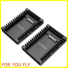 【特価セール】ORICO 2.5 → 3.5変換 2.5インチ HDD / SSD 変換マウンタ SATAインターフェース内蔵 HDDケース 3.5インチ 変換ブラケット ネジ付き ブラック -1125SS2PCS