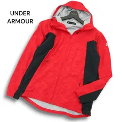 UNDER ARMOUR アンダーアーマー カモフラ 迷彩★ 切替 フルジップ ジャケット ブルゾン パーカー Sz.LG メンズ トレーニング