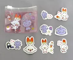 【中古】雑貨 ヒバニー＆ニャスパー 「ポケピース シール付ミニビニールポーチ」