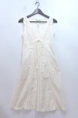 【221626】rebecca taylor レベッカテイラー  コットンレース ノースリーブワンピース  ・2