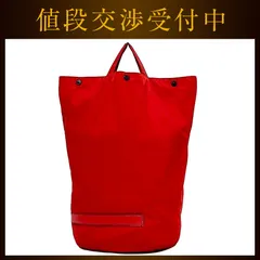 プラダ 巾着 バッグ レッド プラダスポーツ 美品 ナイロン 中古 PRADA
