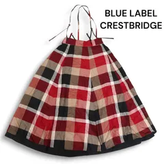 ○★新品未使用　ブルーレーベルクレストブリッジ　プリーツスカート　40　レッド 2025年最新】クレストブリッジ スカートの人気アイテム - メルカリ