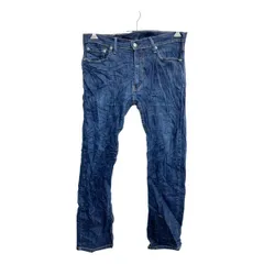 Levi's 513 デニムパンツ W33 リーバイススリムストレート インディゴ メキシコ製 古着卸 アメリカ仕入 2502-46