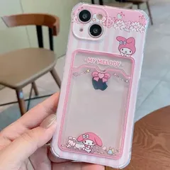 iPhone14 携帯ケース　スマートフォンケース　スマホケース　サンリオ　マイメロディ　マイメロ　カードポケット付き　ピンク　かわいい♡