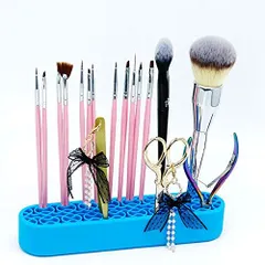 【特価商品】(ピンク) メイク収納 マルチスタンド 筆置き ジェルネイル用具スタンド メイクブラシ立て メイクブラシホルダー ネイルブラシスタンド