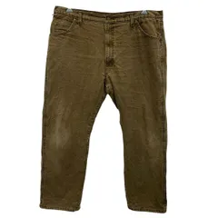 Wrangler デニムパンツ W42 ラングラー ブラウン系 ジップアップ ビッグサイズ コットン ジーンズ 古着卸 アメリカ仕入 2504-199