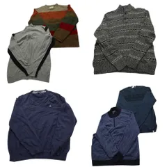 古着卸 まとめ売り ブランドMIX セーター 6枚セット (メンズ 2XL ) アメリカンイーグル カッパ カルバンクライン 中古 古着 NC3124