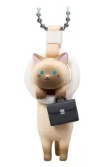 【中古】キーホルダー しゃむ 「通勤ねこ マスコットボールチェーン」