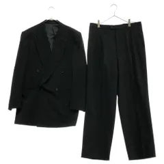 LANVIN (ランバン) ダブルブレストジャケット スラックスパンツ ウール セットアップ ブラックのサムネイル