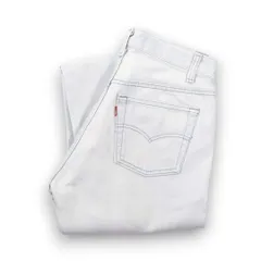 80s リーバイス USA製 501 デニムパンツ ストレートジーンズ カラーデニム ライトグレー 灰色 Levis W30 古着 @EA0298