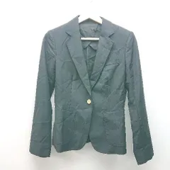 ◇ UNIVERSAL LANGAGE シングルボタン オフィスカジュアル 長袖 テーラードジャケット サイズ38 ブラック レディース E  【1310130041125】