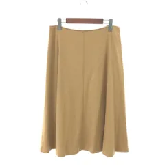 未使用品 INDIVI インディヴィ ウール ロング 定番  フレアスカート 大きいサイズ:13号  ブラウン  レディース 　240001146730