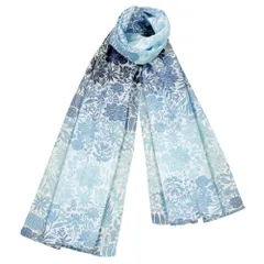 ☆ セダム/ブルー ☆ TOIRO ガーゼチーフ ストール ガーゼチーフ トイロ 夏用 通年用 レディース 和装用 洋装用 襟巻 マフラー 着物 日本製 ブランド toiro おしゃれ 綿 100％ コットン ギフト