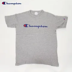 Champion C3-P302 GRAY T-shirts 半袖 Tシャツ チャンピオン トップス プリント ロゴマーク USED【チャンピオン 半袖Tシャツ tシャツ クルーネック グレー カットソー CHAMPION ユーズド】