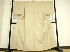 平和屋着物▽色留訪問着　単衣　紬地　麻の葉文　正絹　逸品　DAAV5033az