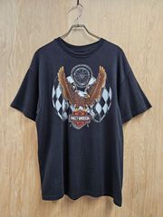希少サイズ☆ハーレーダビッドソン イーグル サンダー Tシャツ