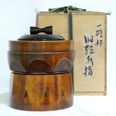 『赤富士　平棗』蒔絵　新井宗賀作　新井満平　輪島塗加賀茶器表千家裏千家塗師茶道具 赤富士 平棗』蒔絵 新井宗賀作 新井満平 輪島塗加賀茶器表千家