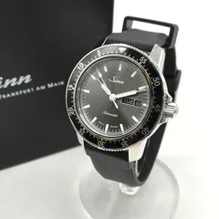 Sinn ジン 腕時計 104.ST.SA.IA 自動巻 インストゥルメントウォッチ パイロットウォッチ 裏スケ ケース付  ブラック 服飾小物 B14526◆