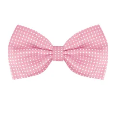 Allegra K ワンタッチ蝶ネクタイ 水玉模様 大人 蝶ネクタイ フォーマル パーティー 卒業 ビジネス ピンク One Size