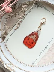 ハロウィンかぼちゃ猫ちゃんマスクチャーム　schonheit