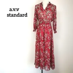 a.v.v standard アーヴェヴェ 花柄 シースルー ワンピース