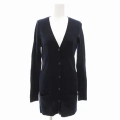 ラルフローレン RALPH LAUREN カーディガン ニット チュニック カシミヤ M 紺 ネイビー /TZ