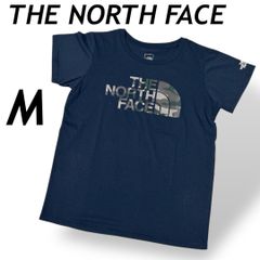 THE NORTH FACEザ・ノースフェイス レディース Tシャツ M 半袖カットソー ロゴプリント  NTW31771 ゴールドウィン ネイビー系 (D033)★