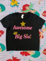 【Size100】Awesome Big Sis! 半袖Tシャツ 白 US古着 アメリカ