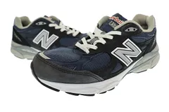 ニューバランス NEW BALANCE 990 v3 NAVY MADE IN USA M990NB3 26.5 紺 ネイビー ブランド古着ベクトル 中古▲■250218
