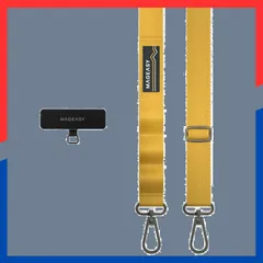 【在庫処分】ショルダー スマホ ストラップ 付) 携帯ストラップ 携帯ショルダー ホルダー [ (ストラップ スマートフォン スマホストラップ 各種 太め 対応 ] 斜めがけ/首掛け/肩掛け Strap+ スマホショルダー Card [MagEasy] 20m