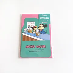 ミッキー＆ミニーマウス ダイカットレターセット レトロフレンズ アイスクリーム