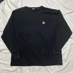00s Carhartt ロングスリーブTシャツ ブラック 3XL US古着