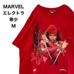 マーベル　tシャツ　エレクトラ　希少　ワンダーランド　Mサイズ