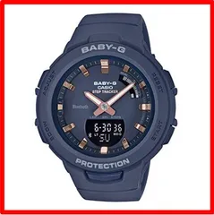 【送料無料 】ネイビー [カシオ] 腕時計 ベビージー 【国内正規品】FOR SPORTS 歩数計測 Bluetooth 搭載 BSA-B100-2AJF レデ