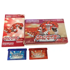 【管33651】ルビー動作確認済／サファイア起動不可☆ゲームボーイアドバンス ポケモン GBA ポケットモンスター ルビー 箱・説明書付き＋サファイア ジャンク ソフトのみ