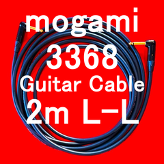 mogami 3368 Guitar Bass 高品位Cable w/ Neutrik Gold Plated Plug LL 2m