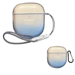 新品 For Bose QuietComfort Ultra Earbuds/Earbuds 第2世代 ケース カバー 透明【BAOLINTX】TPU素材 ワイヤレス イヤーホン 収納 便利 旅行 軽量 キズ防止 防塵 防震 保護ケース 指紋防止 装着充電可能