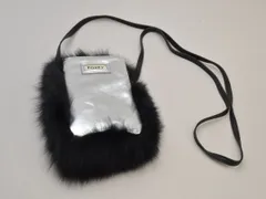 フォクシー FOXEY フォックスファー ショルダーポシェット/ポーチ バッグ ブラック×シルバー レディース j_p F-B6503のサムネイル