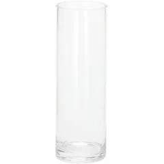 【新着商品】インテリア 大きな 透明 室内 透明 北欧 大きい クリア シンプル 花器 飾り 一輪挿し北欧 ガラス (直径10cm フラワーベース 大 高さ30cm) 花瓶 円柱