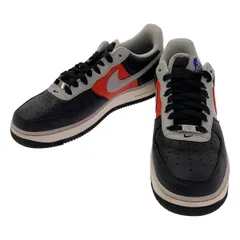 【美品】  NIKE / ナイキ | AIR FORCE 1 07 LV8 EMB エレベイト エンベデッド スニーカー/ DC8874-001 | 27.5 | グレー/ブラック/レッド | メンズ