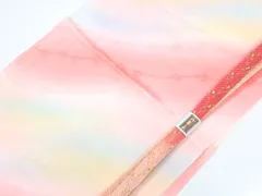 【一輝堂】【着物】和装小物 帯締め帯揚げセット 笹波組 金糸 ぼかし 帯締 帯揚 25w05-6538