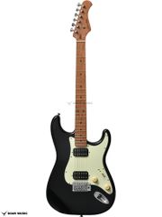Bacchus バッカス BST-3-RSM/M BLK ブラック 2ハムバッカー エレキギター ローステッドメイプルネック採用 ユニバースシリーズ ストラト タイプ