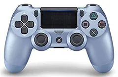 【中古】 ワイヤレスコントローラー (DUALSHOCK 4) チタン ブルー
