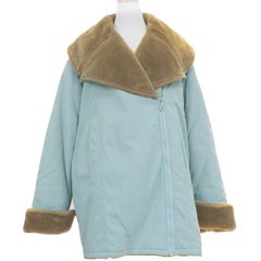 CHANEL シャネル スポーツライン  ナイロン ボア ブルゾン コート 01A サイズ 40 アウター ライトブルー レディース【中古】【送料無料】