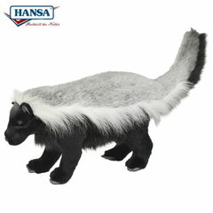 HANSA 7815 ラーテル 50cm HONEY BADGER 世界一怖い物知らずの動物 BH7815 ぬいぐるみ ハンサ 動物 犬 猫 鳥 アニマル 置物 人形 フィギュア 大きい マスコット 実物大 大型