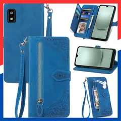 【人気商品】手帳型 ケース SH-51C 2 Wish ビジネスフリップノートレザーケースシンプルなレトロなファッション携帯電話ケース防水と汚れた携帯電話ケース多機能財布収納付きスタンド携帯電話シェルPUレザー保護カバー耐久性のある摩擦(ブルー) Wish A