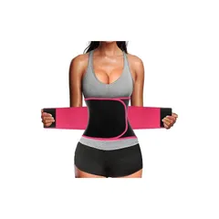 【新品】 [ATERCEL] ウエストシェイパー シェイプアップベルト 発汗ベルト ダイエットベルト 男女兼用（ピンク Ｍ）