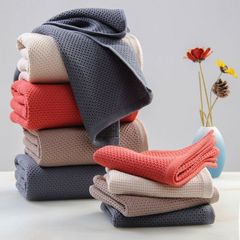 フェイスタオル タオル 2枚セット マイクロファイバー まとめ買い ワッフル 34× 速乾 柔らかい 瞬間吸水 通気性 フェイス セット