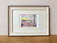 横田稔 銅版画 ブランコンラブ 額サイズ約32cmx 26cm - メルカリ