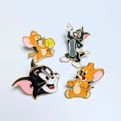送料無料！ ★ピンズ PINS★ピンバッジ ✨数量限定 SPECIAL SET✨【 Tom and Jerry (トムとジェリー ) 】4Pセット  〚アメリカン雑貨 アメトイ〛